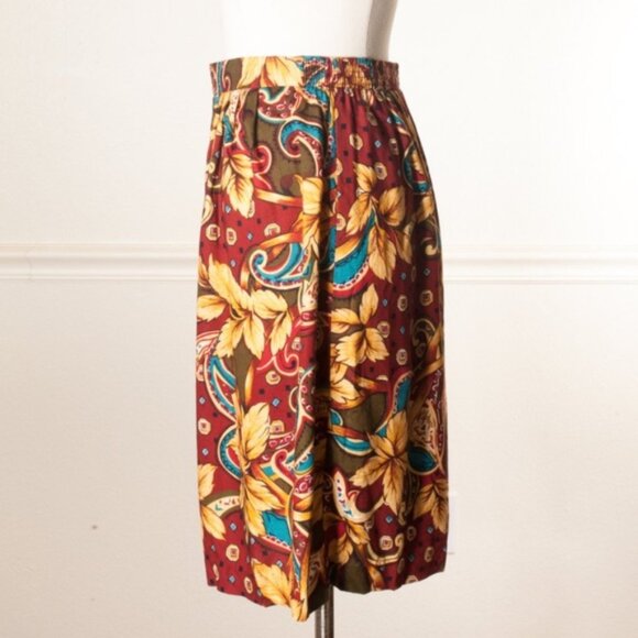 Vintage High Waist Paisley Floral Print Festival Boho Cotton Shorts Lot - Picture 7 of 13